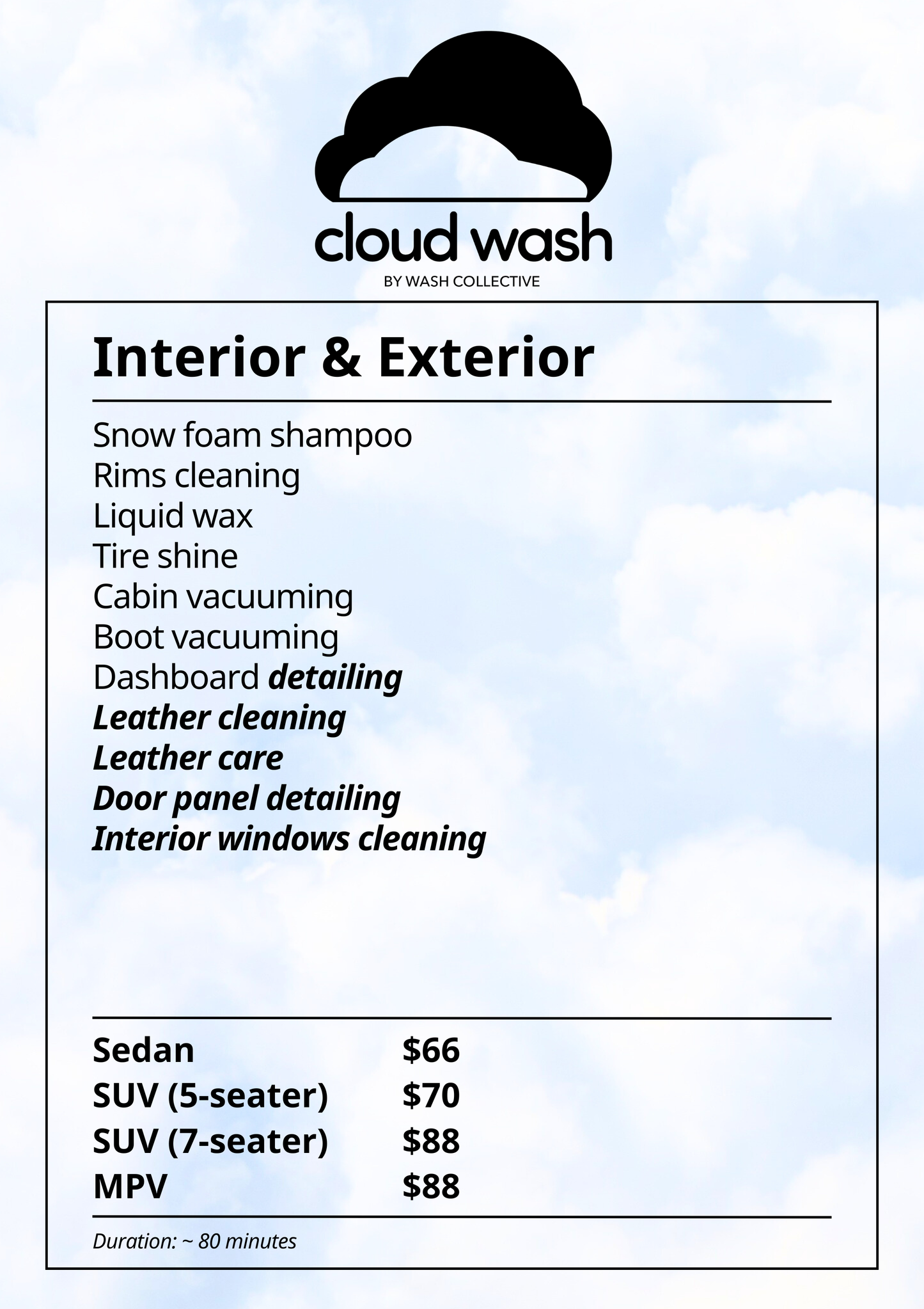 Cloud Wash Car Studio