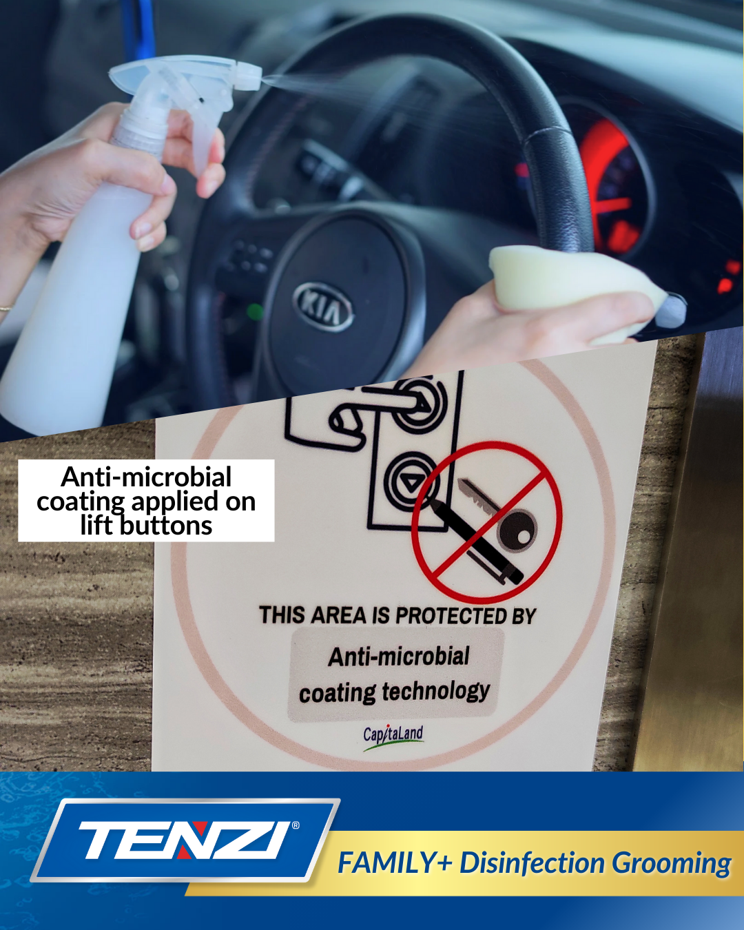 Family+ Disinfection Grooming - Mobile Car Grooming Singapore