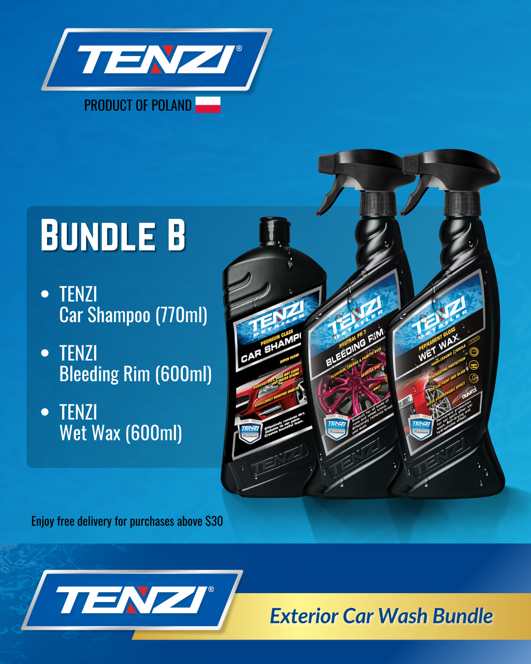 TENZI Exterior Car Wash Bundle